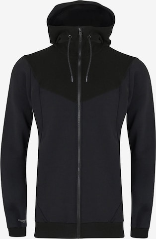 BLACKYAK Athletic Fleece Jacket 'Yakalo' in Black: front