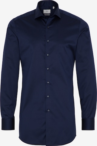 ETERNA Slim fit Zakelijk overhemd in Blauw: voorkant