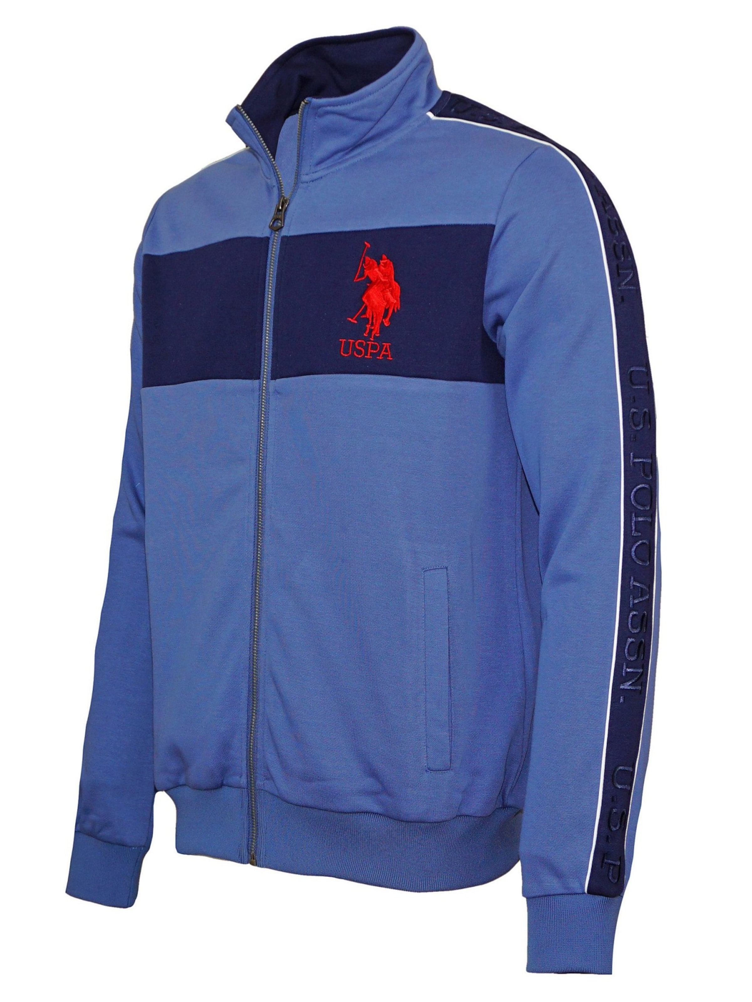 U.S. POLO ASSN. Sweatjacke 'Nels' in Blau