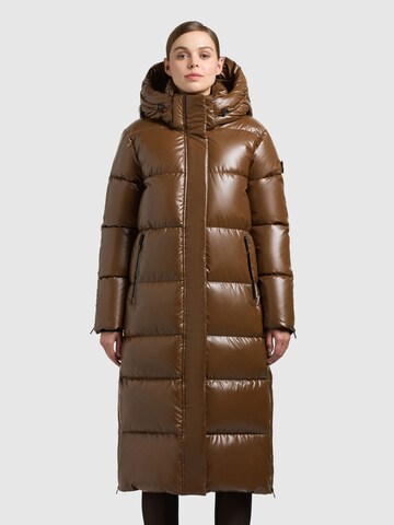 khujo Зимнее пальто 'Hedd2' в Коричневый: спереди
