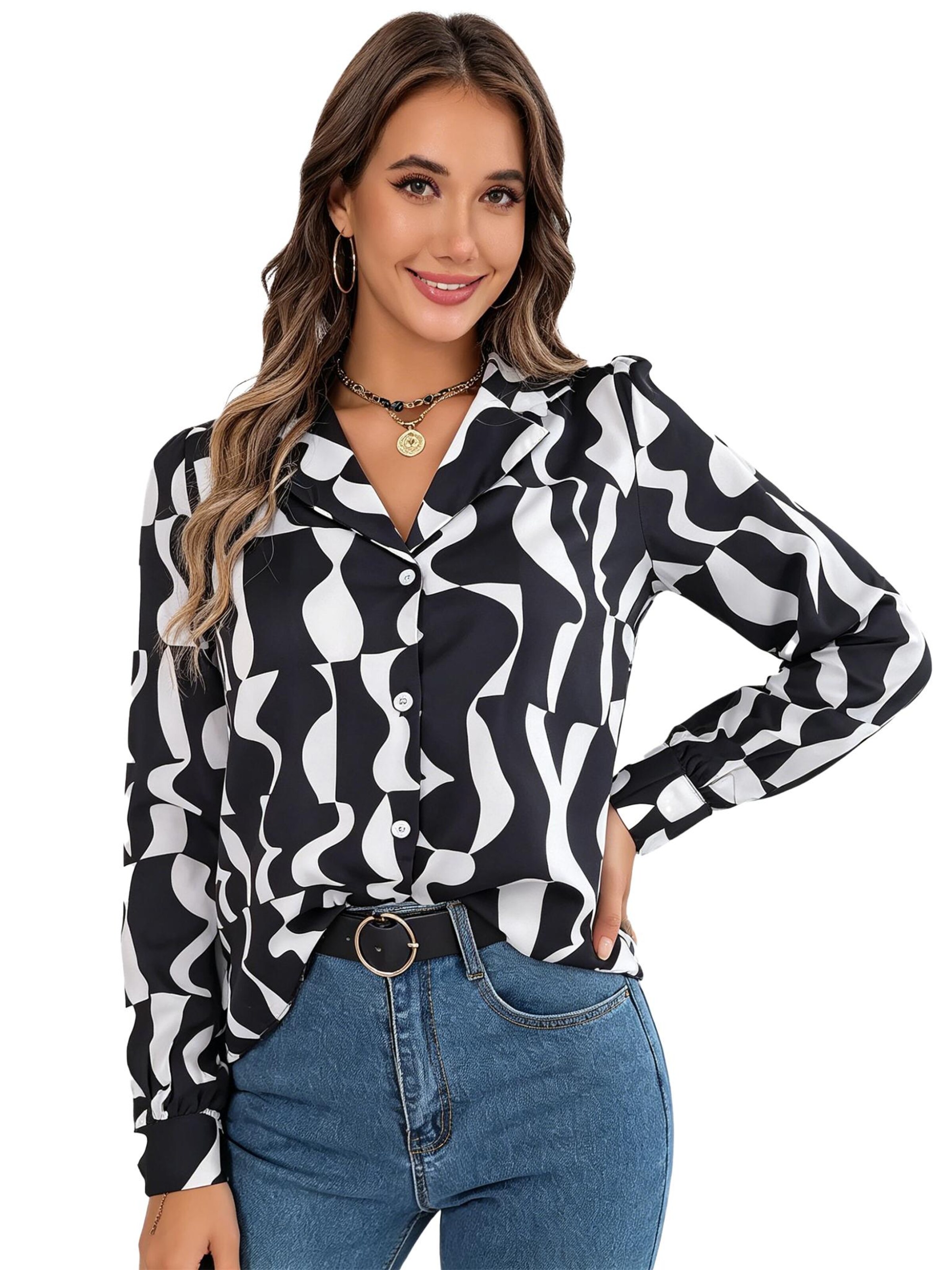 KoJooin Bluse‌‌ in Schwarz: Vorderseite