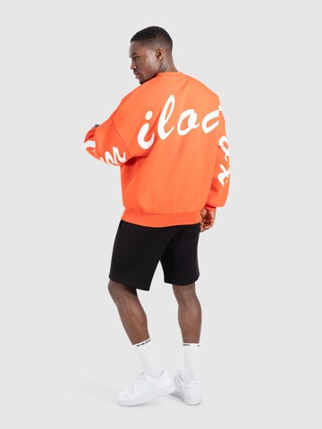 Smilodox Sweatshirt ' Liquid Brail ' in Orange