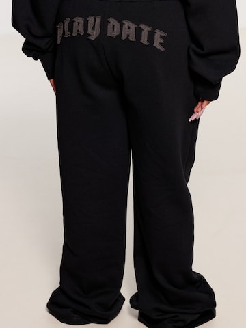 Evazați Pantaloni 'FLARED JOGGER' de la FIVE STAR GIRL pe negru