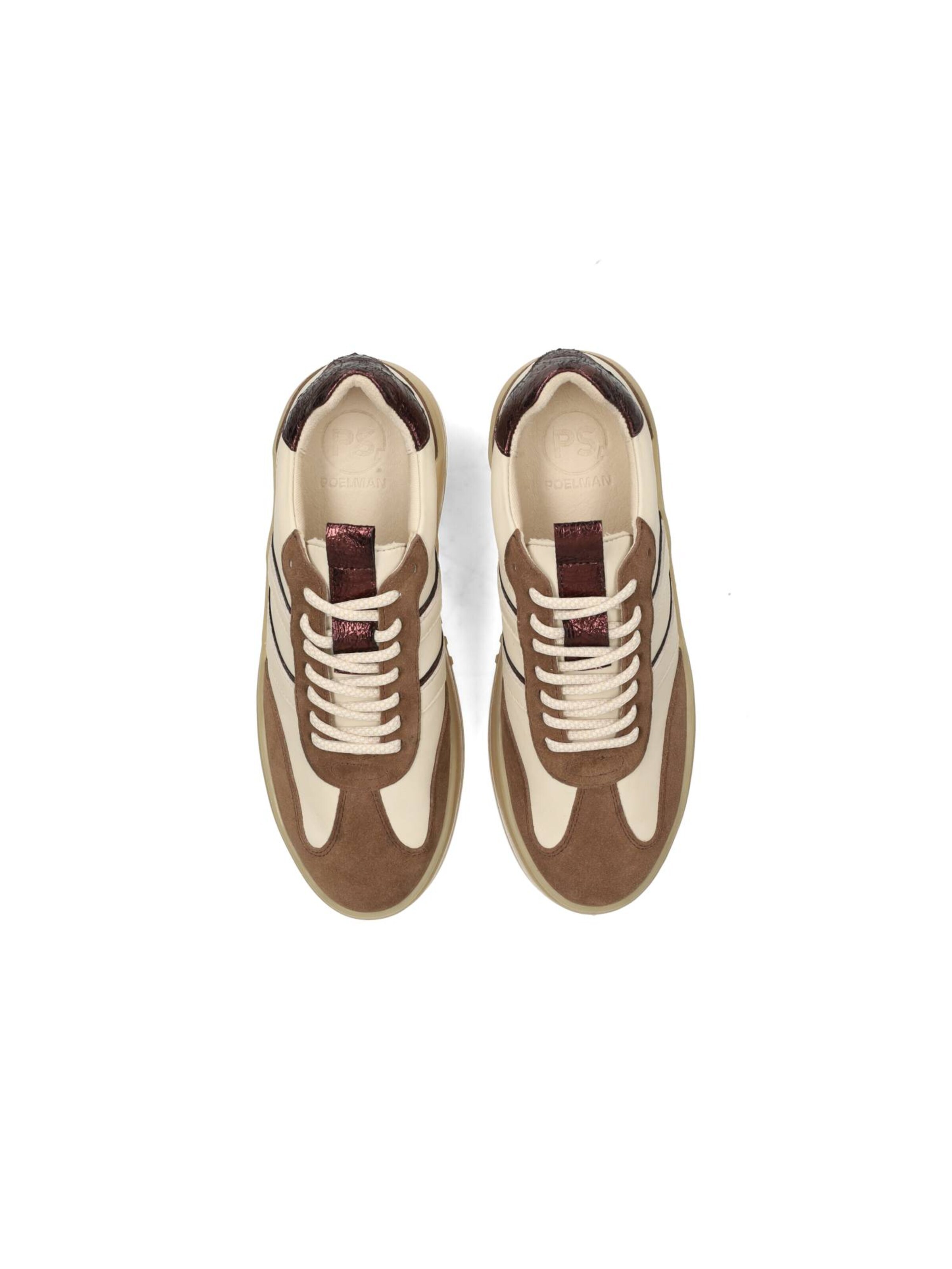 Baskets basses 'ANEMONE' Poelman en beige
