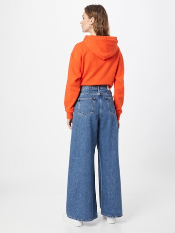 Calvin Klein Jeans Wide Leg Jeans in Blau