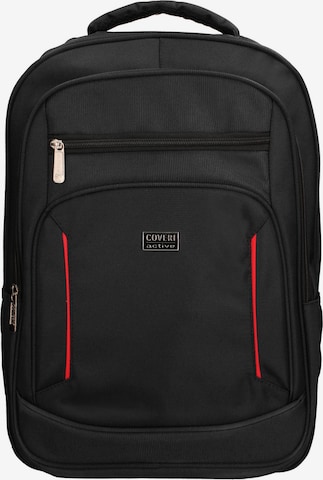 Zaino 'Zaino Coveri unisex poliestere 100% con zip e tasche' di Coveri Collection in nero: frontale