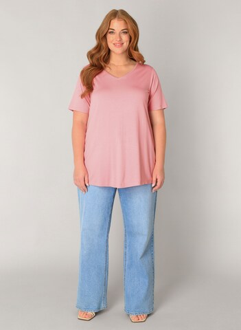 BASE LEVEL CURVY Shirt 'Alba' in Pink