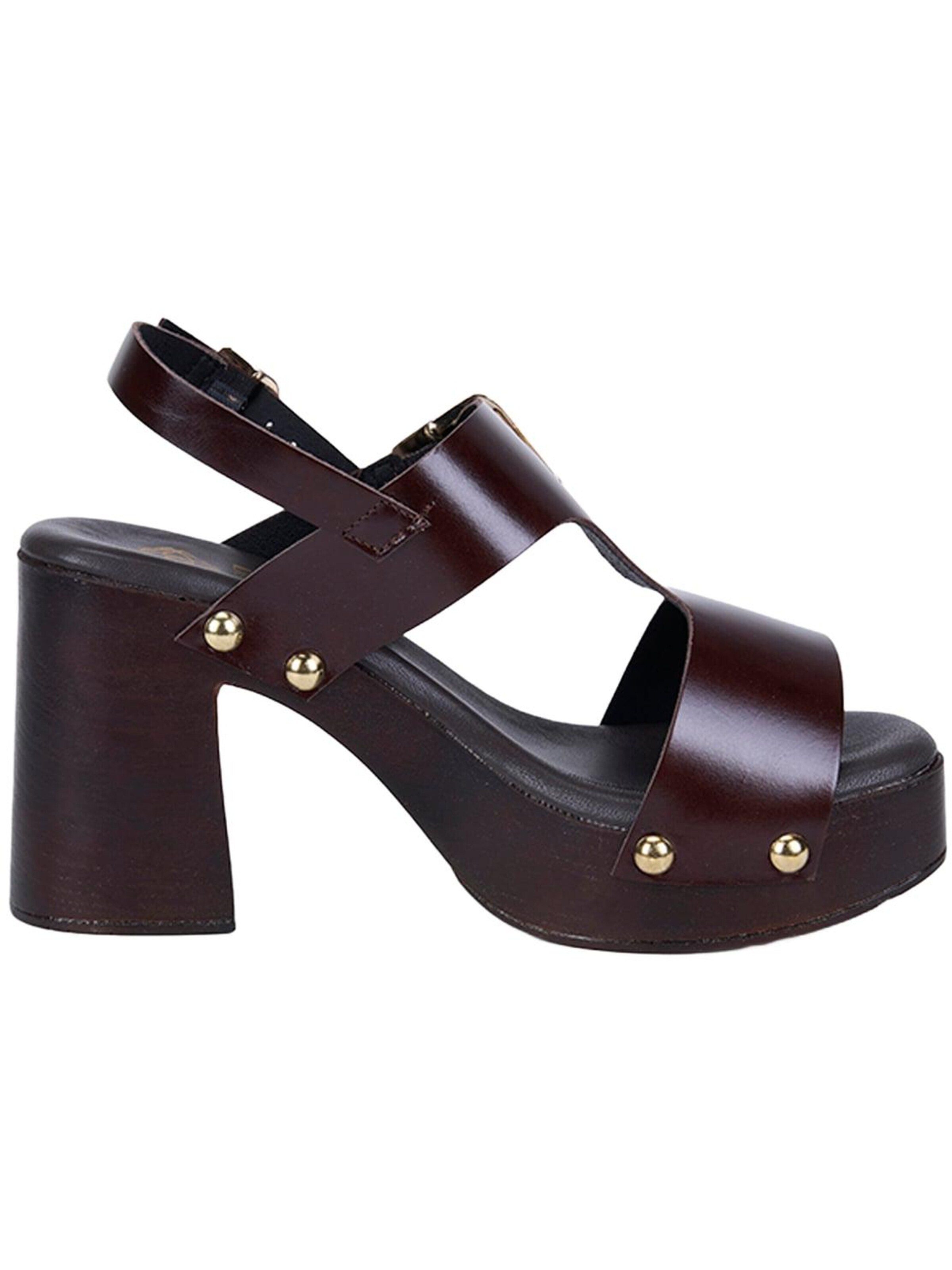 Sandales à lanières 'Plateau-Sandalen' Desa en marron