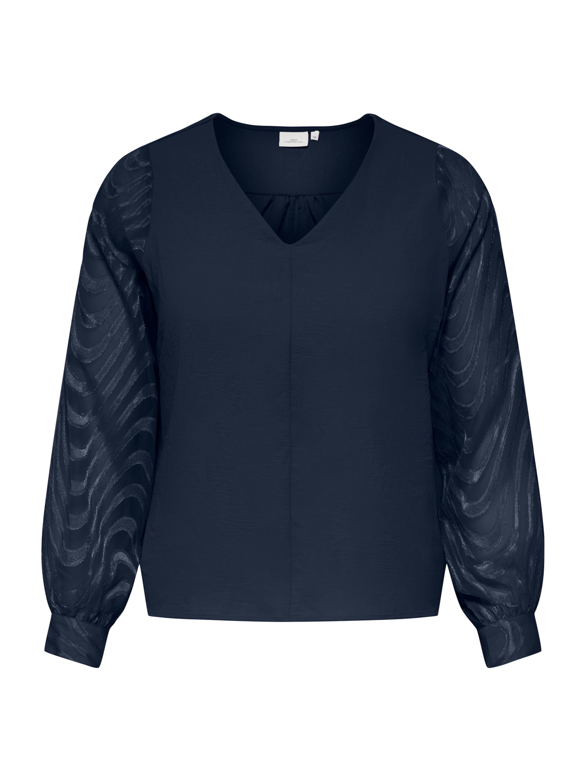 Camicia da donna 'CARMETTA' di ONLY Carmakoma in blu: frontale