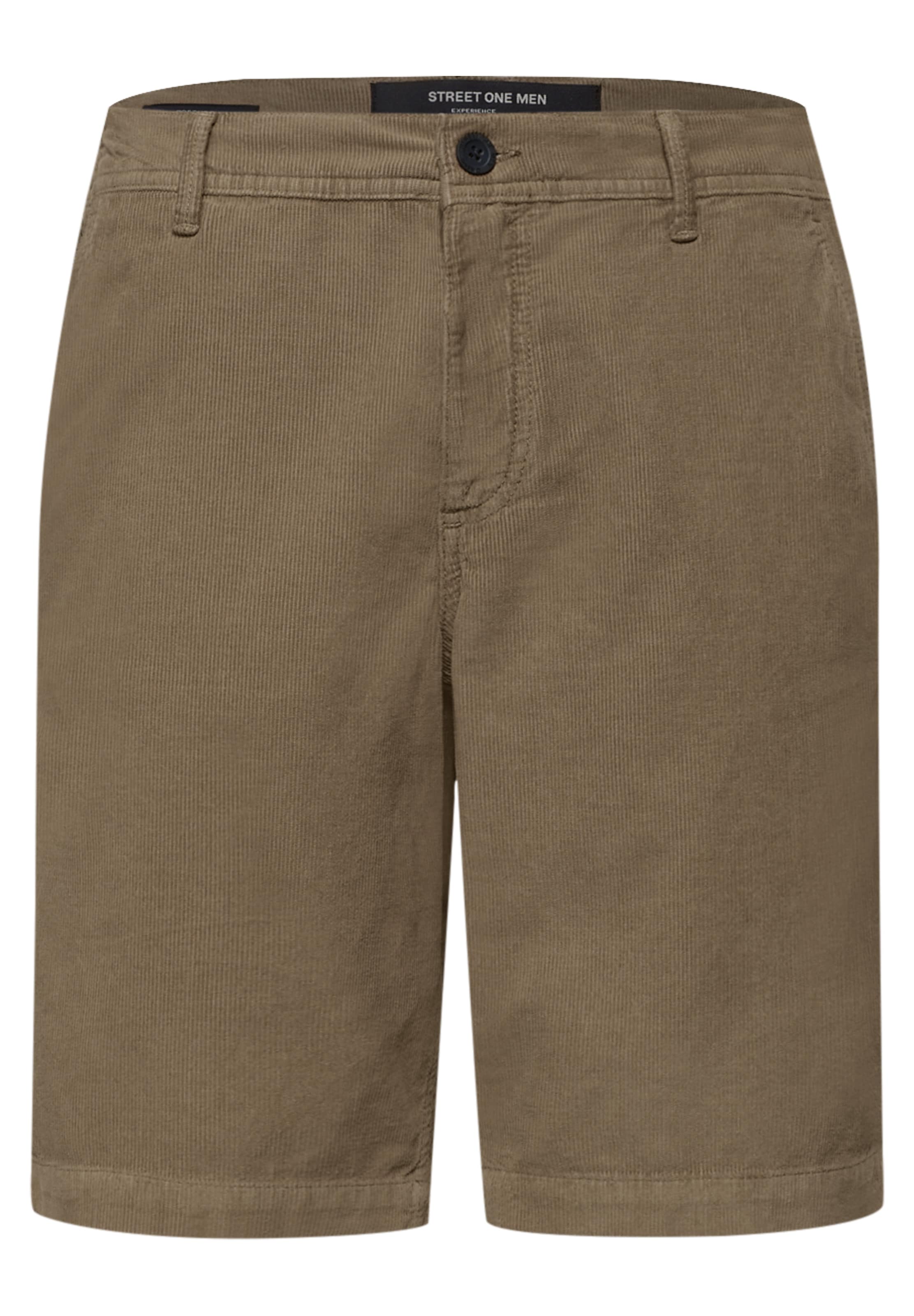 Street One MEN Regular Shorts in Braun: Vorderseite
