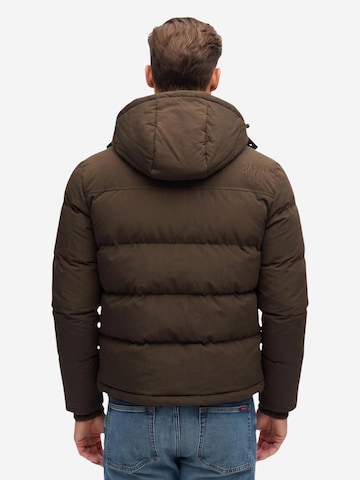 Superdry Winterjas 'Outdoor Everest Puffer Jkt SDM5012423A' in Bruin