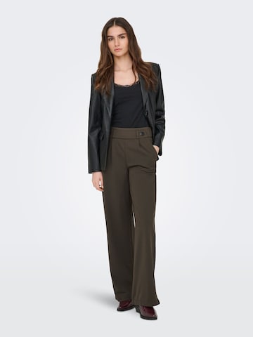 JDY Tall Wide leg Bandplooibroek 'JDYGeggo' in Bruin