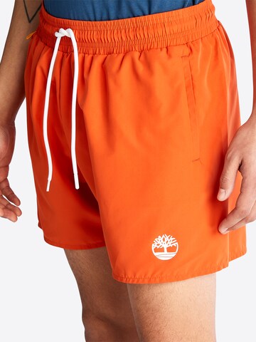 TIMBERLAND Regular Board Shorts 'Solid Swim' in Orange