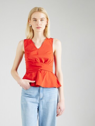 Camicia da donna 'Eleni' di ABOUT YOU in arancione: frontale