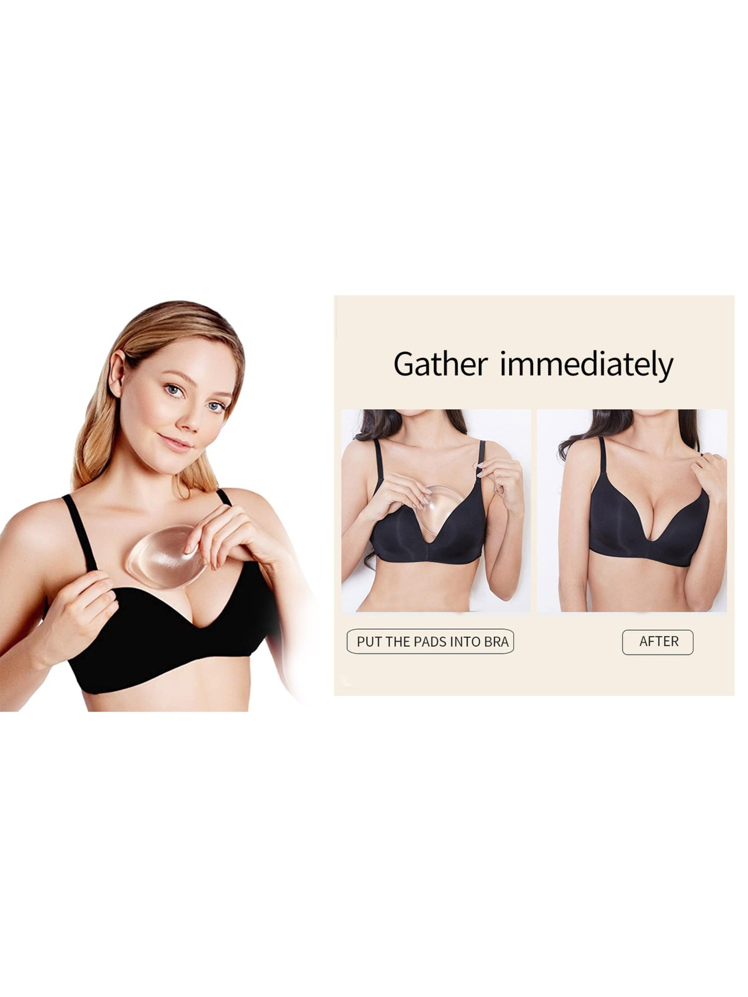 Accessorio per reggiseno 'Silicone Bra Inserts – Beige Push-Up Pads for Instant Lift (1 Pair, 145g)' di UNIQ Beauty in beige
