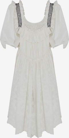NOCTURNE Καλοκαιρινό φόρεμα 'Elvina' σε λευκό