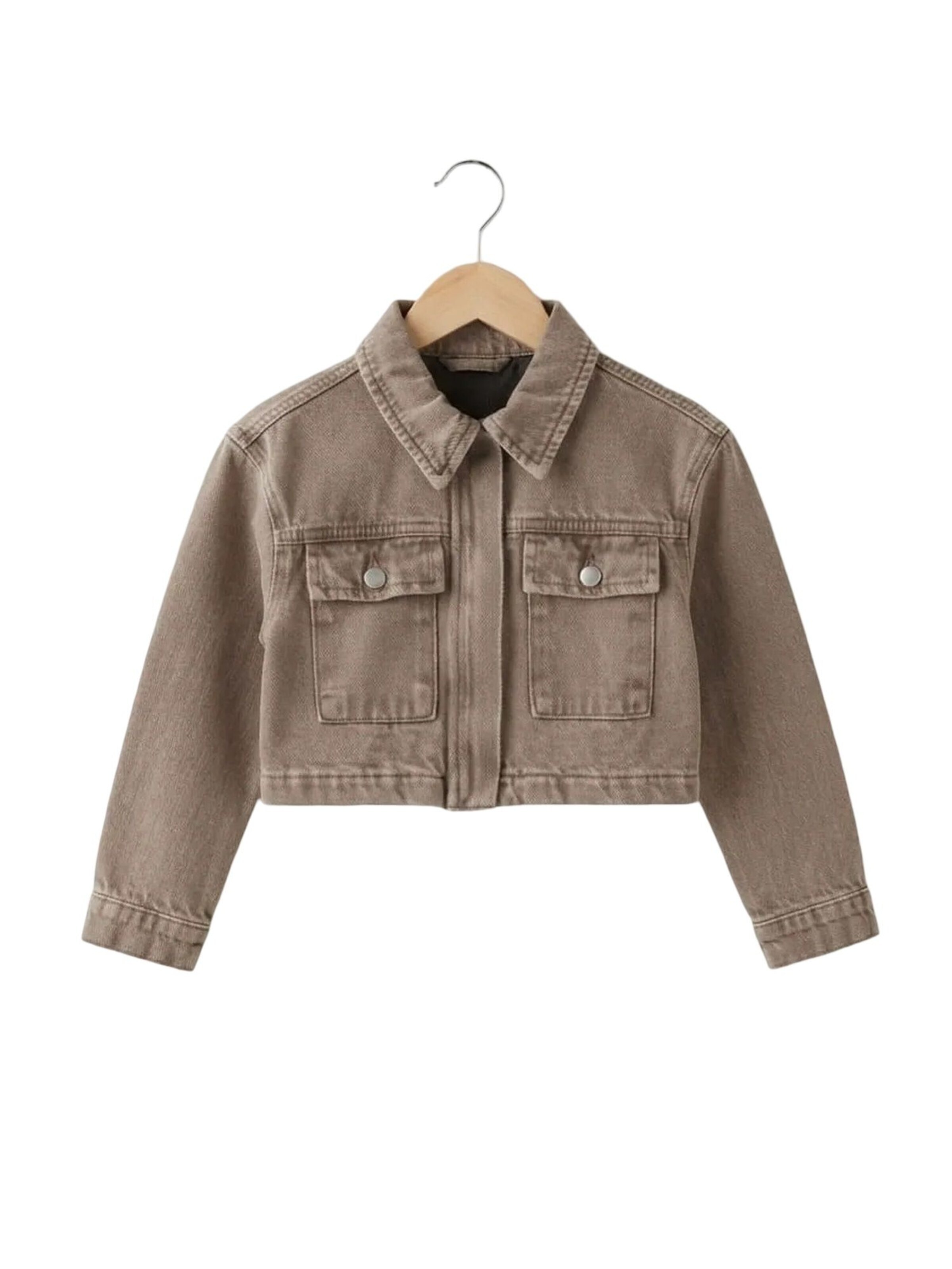 Hilal Akinci Kids Between-season jacket 'HİLAL AKINCI KİDS Kinderjacke' in Brown: front