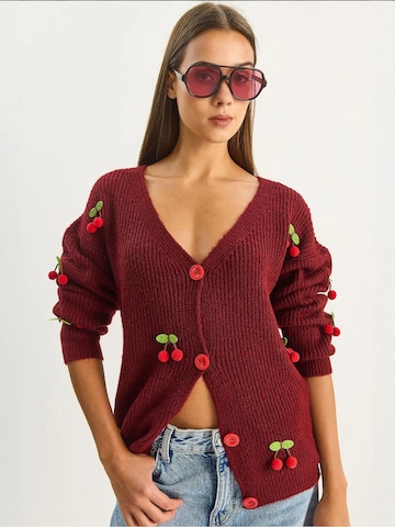 Bianco Lucci Strickjacke in Rot