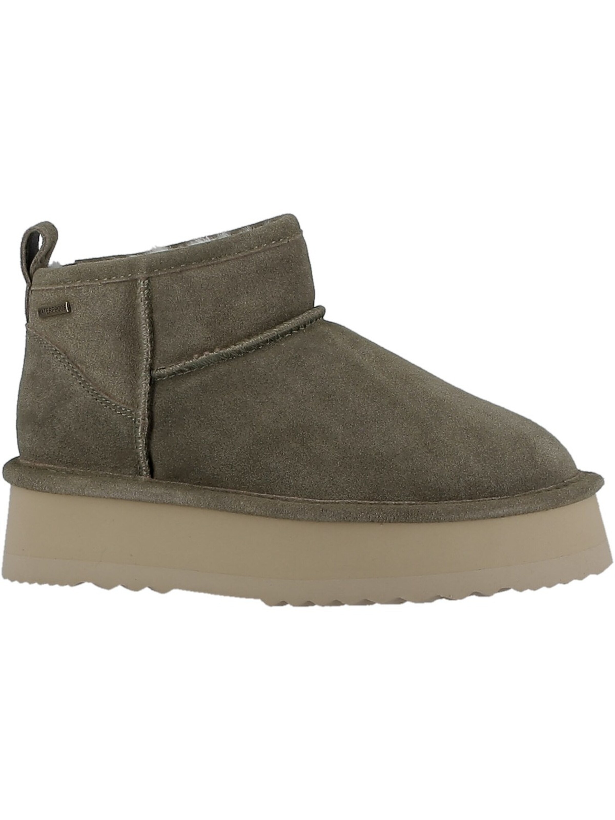 Axelda Boots 'Axelda Milano - Olive / Sand Leder' in Green: front