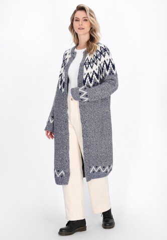 DreiMaster Vintage Knitted coat 'Vintage' in Blue