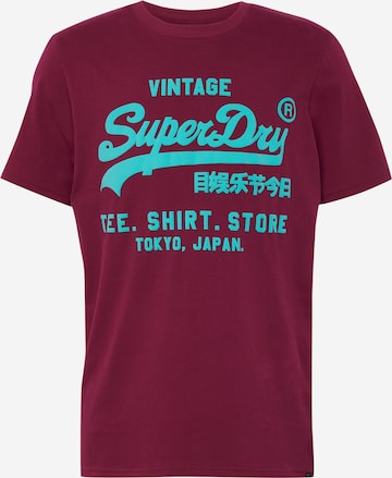 T-Shirt Superdry en violet : devant