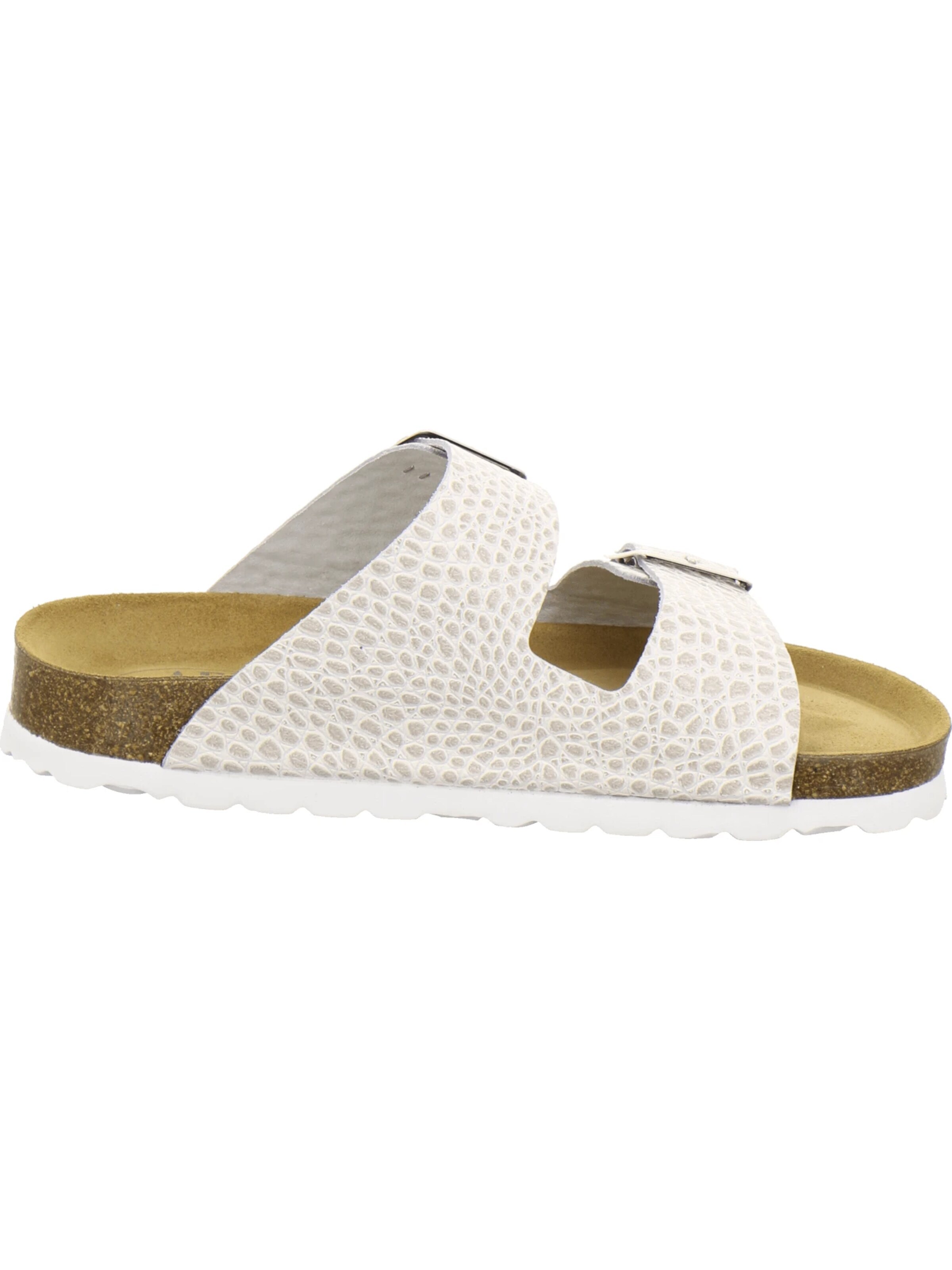 AFS-Schuhe - Zapatos abiertos 'Pantoletten Damen Zweischnaller beige-crocco' en beige