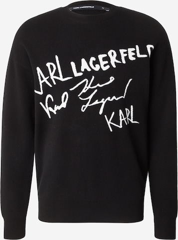 Karl Lagerfeld Sweter w kolorze czarny: przód