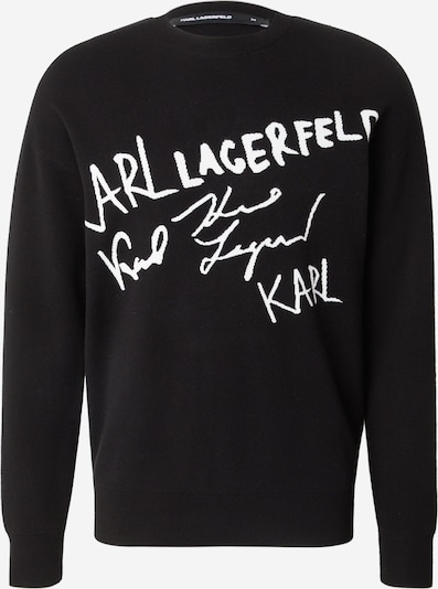 Megztinis iš Karl Lagerfeld, spalva – juoda / balta, Prekių apžvalga