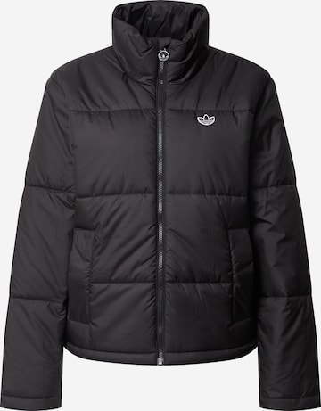 ADIDAS ORIGINALS - Chaqueta de entretiempo en negro: frente