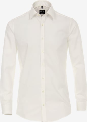 VENTI Slim fit Business Shirt in White: front