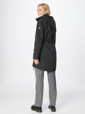 Parka mi-saison 'CRESCEND' Ragwear en noir