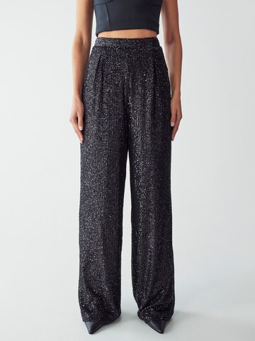 Wide Leg Pantalon 'SADEE ' BWLDR en noir : devant