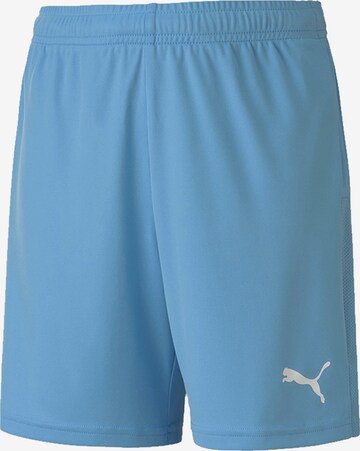 PUMA Regular Workout Pants 'TeamGOAL 23' in Blue: front