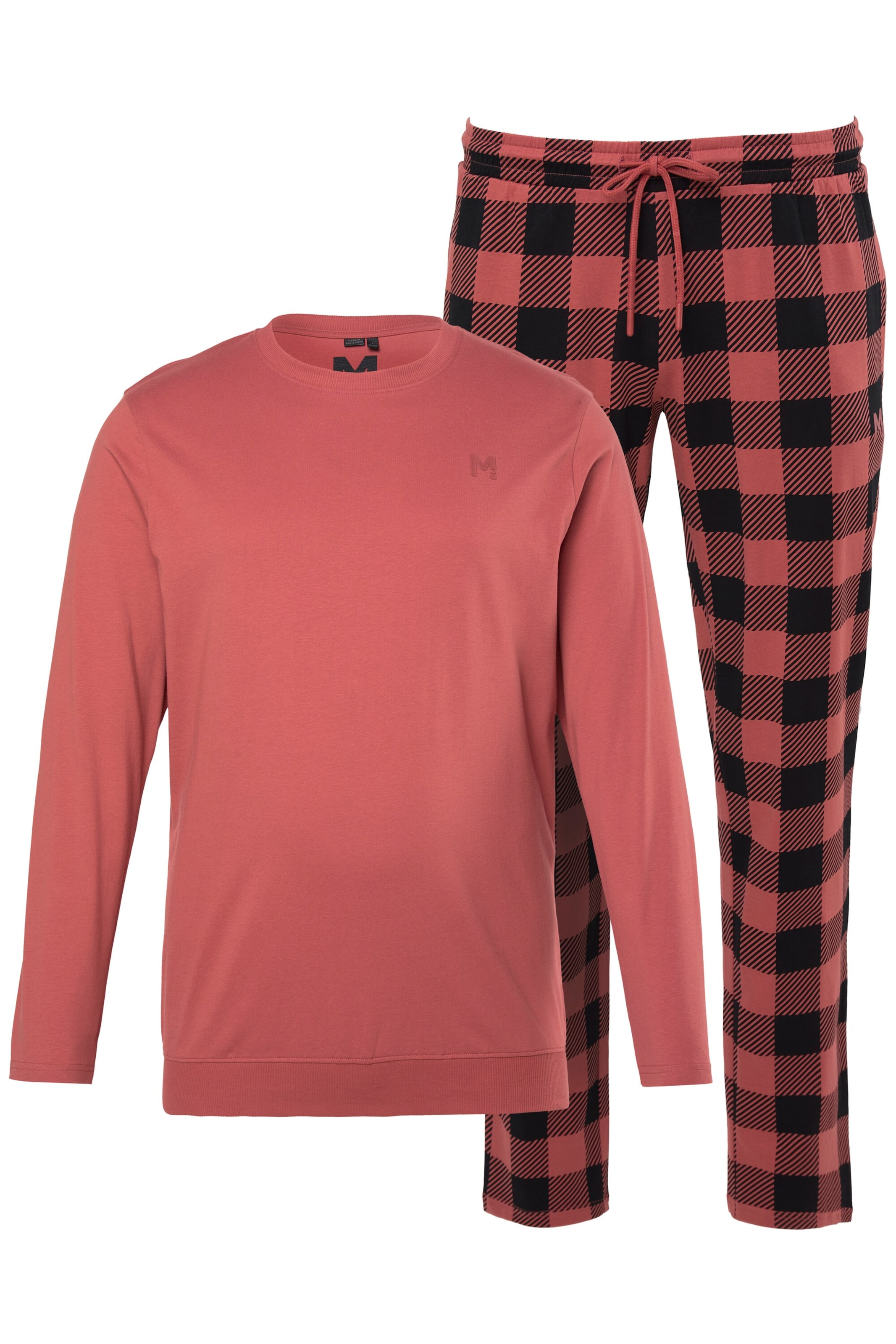 Men Plus Pyjama in Orange: Vorderseite