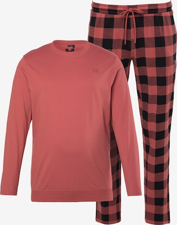 Men Plus Pyjama in Orange: Vorderseite
