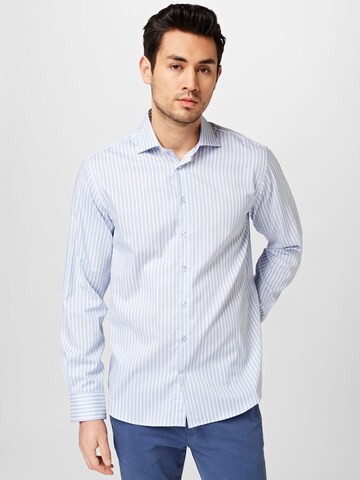 Bruun & Stengade Regular fit Button Up Shirt 'Cannavaro' in Blue: front