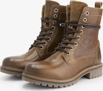 Travelin Lace-Up Boots 'Kvosted ' in Brown
