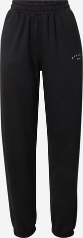 Athlecia Tapered Workout Pants 'Asport' in Black: front