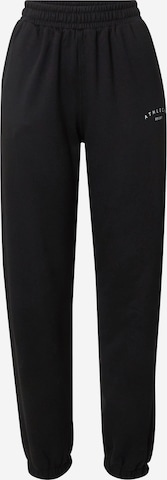 Athlecia Tapered Workout Pants 'Asport' in Black: front