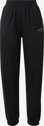 Pantaloni sport 'Asport' Athlecia pe negru / alb, Vizualizare produs