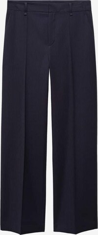 MANGO Loose fit Pleated Pants 'Maketa' in Blue: front