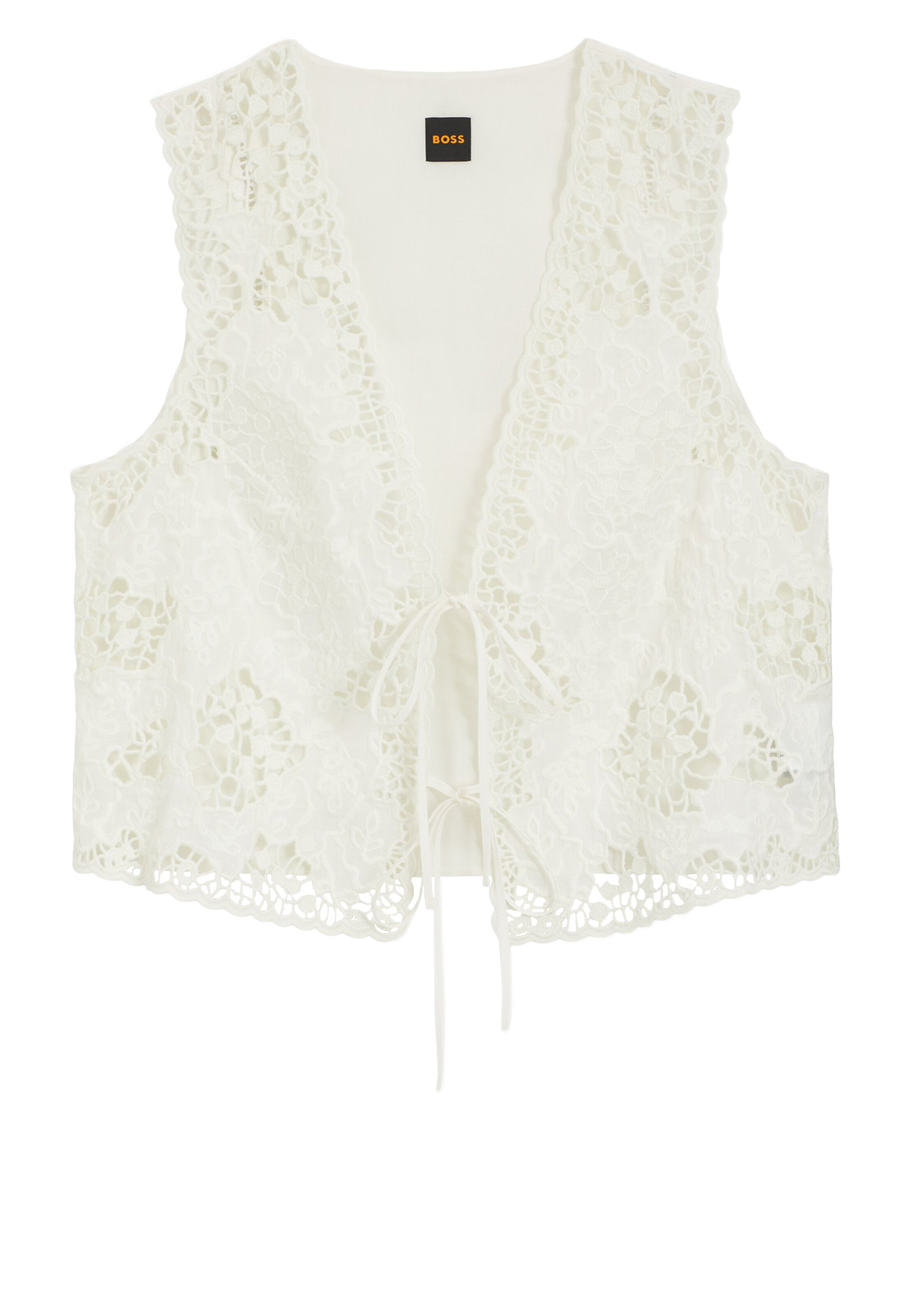 BOSS Vest ' Irika ' in White: front