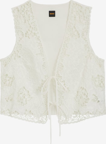 BOSS Vest ' Irika ' in White: front