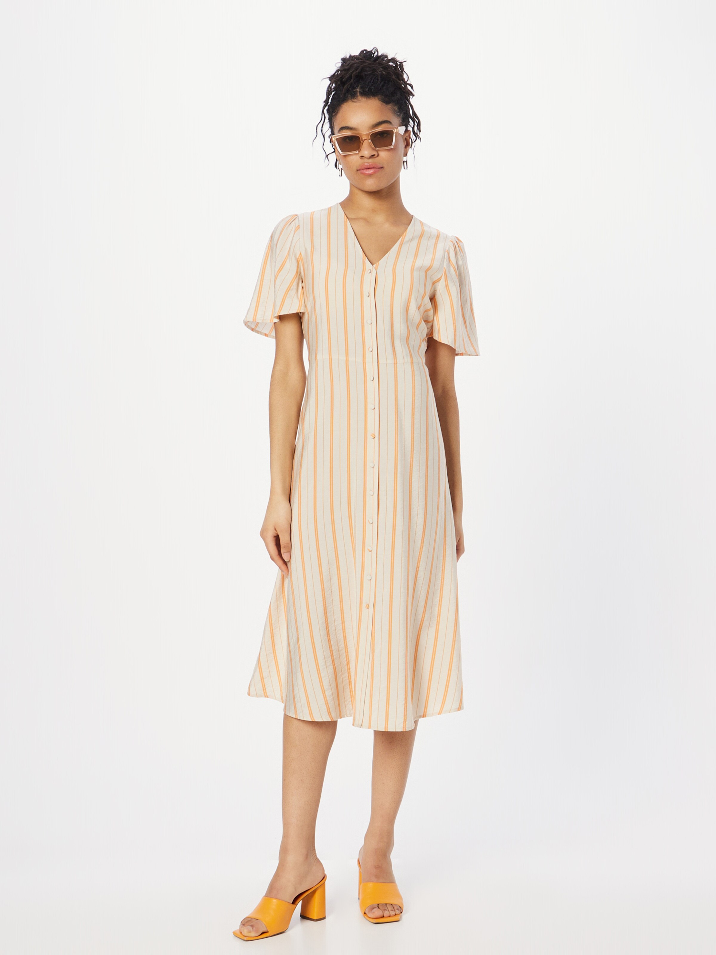 Ichi top orange dress