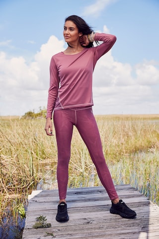 Skinny Pantalon de sport LASCANA ACTIVE en rose : devant