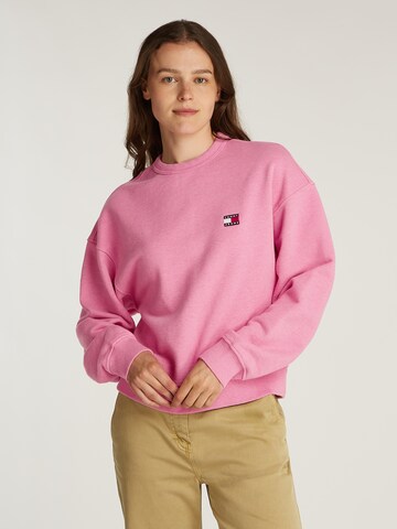 Tommy Jeans Свитшот в Ярко-розовый: спереди