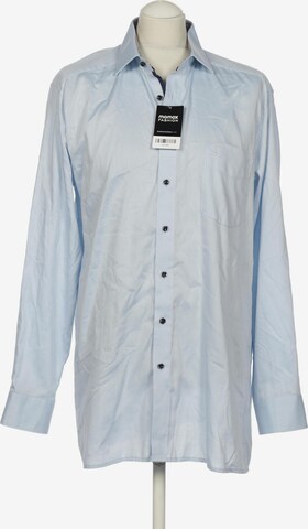 OLYMP Button Up Shirt in XL in Blue: front