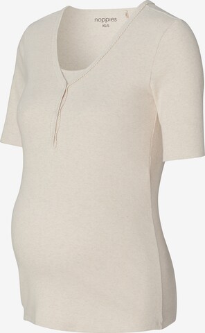 Camicia da notte 'Renate' di Noppies in beige: frontale