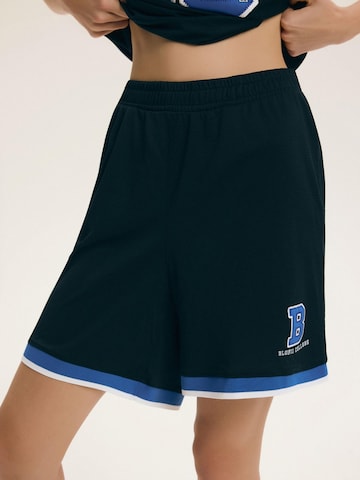 ESOTIQ Wide Leg Hose in Blau: Vorderseite