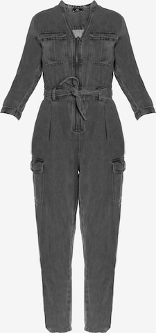 Le Temps Des Cerises Jumpsuit 'CHANCE' in Grey: front